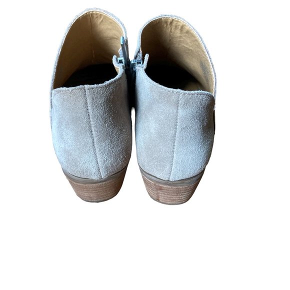 Lucky Brand womens Fenley Suede Ankle Booties Size 7M tan taupe - Picture 3 of 6